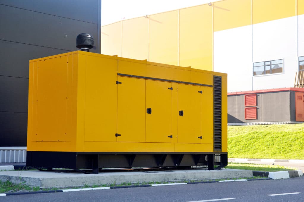a large industrial generator